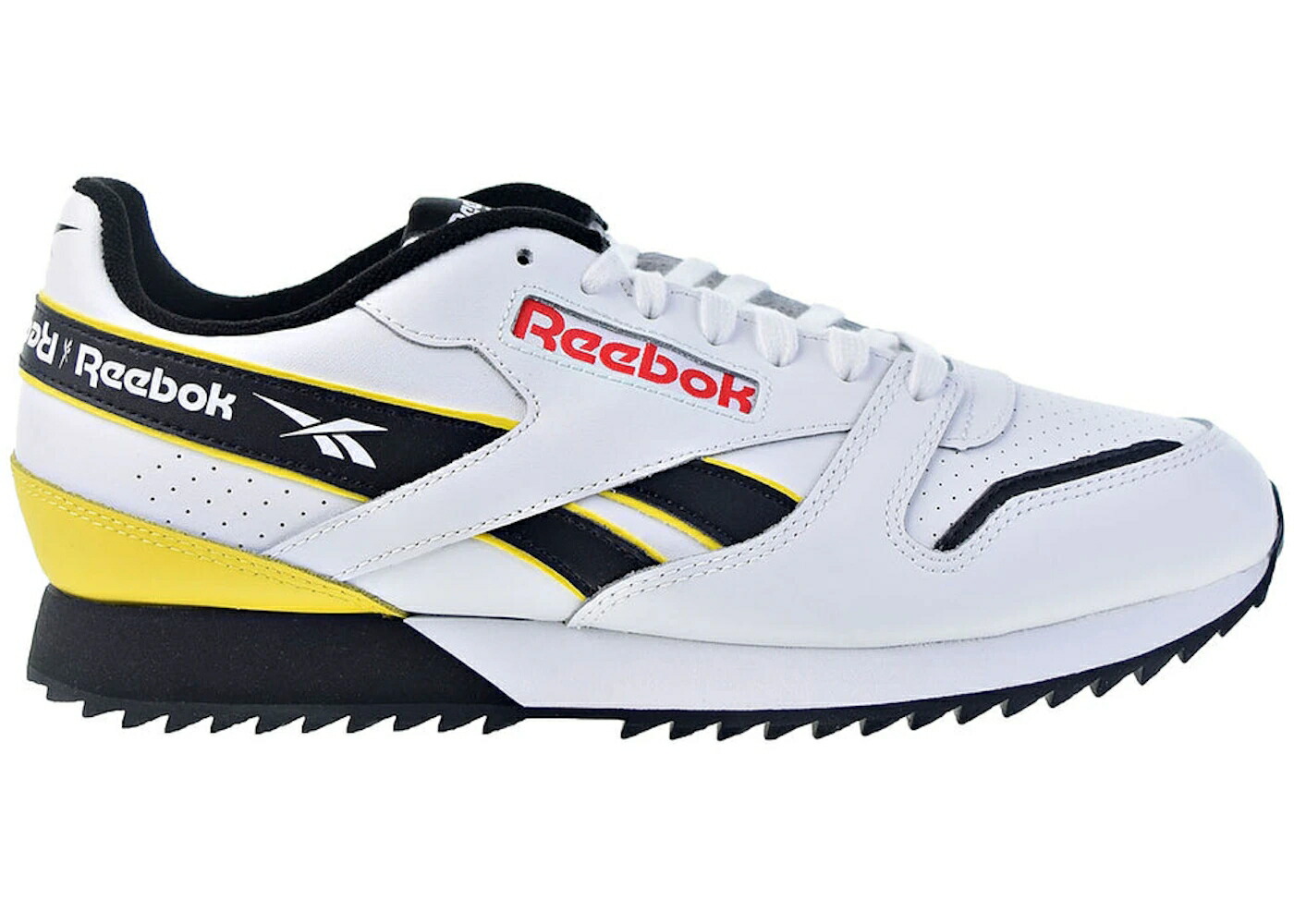 リーボック クラシック レザー 白色 ホワイト 赤 レッド 黄色 イエロー 黒色 ブラック スニーカー メンズ REEBOK CLASSIC LEATHER RIPPIE WHITE PRIMAL RED YELLOW / WHITE BLACK PRIMAL RED