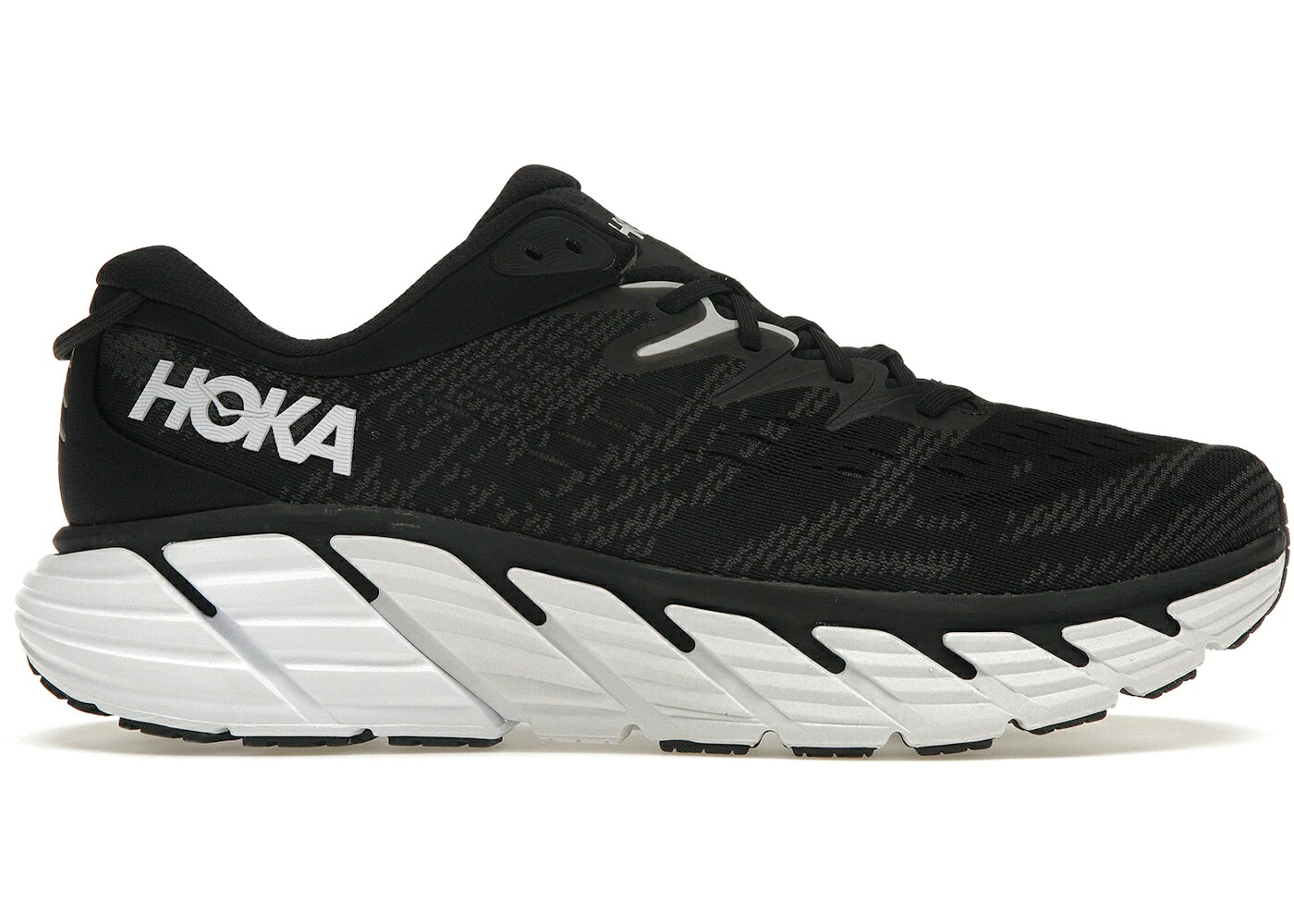 ホカオネオネ 黒色 ブラック 白色 ホワイト スニーカー メンズ HOKA ONE ONE HOKA ONE GAVIOTA 4 BLACK WHITE / BLACK WHITE｜スニケス