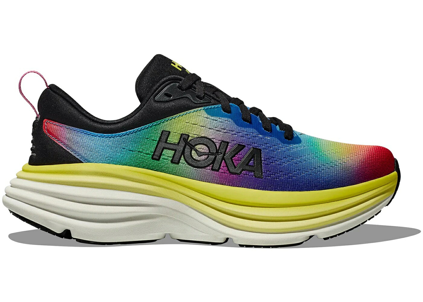 ホカオネオネ 黒色 ブラック スニーカー メンズ HOKA ONE ONE HOKA ONE BONDI 8 BLACK MULTI-COLOR / BLACK MULTI｜スニケス