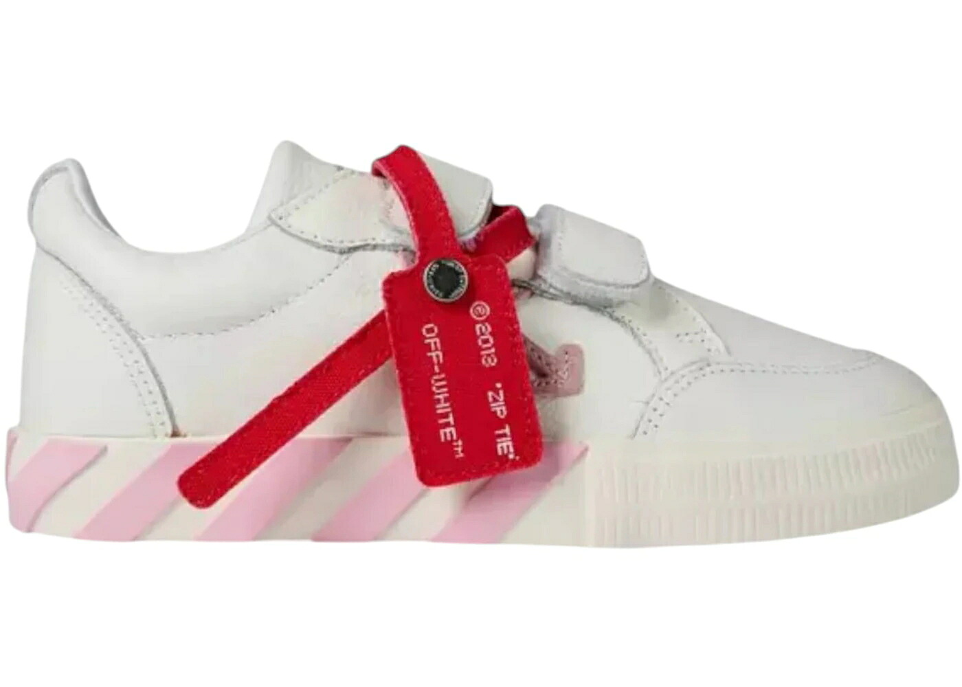 オフホワイト 白色 ホワイト ピンク ジュニア キッズ OFF-WHITE VULCANISED WHITE PINK SNEAKERS (KIDS) / WHITE PINK ベビー マタニティ スニーカー|スニケス