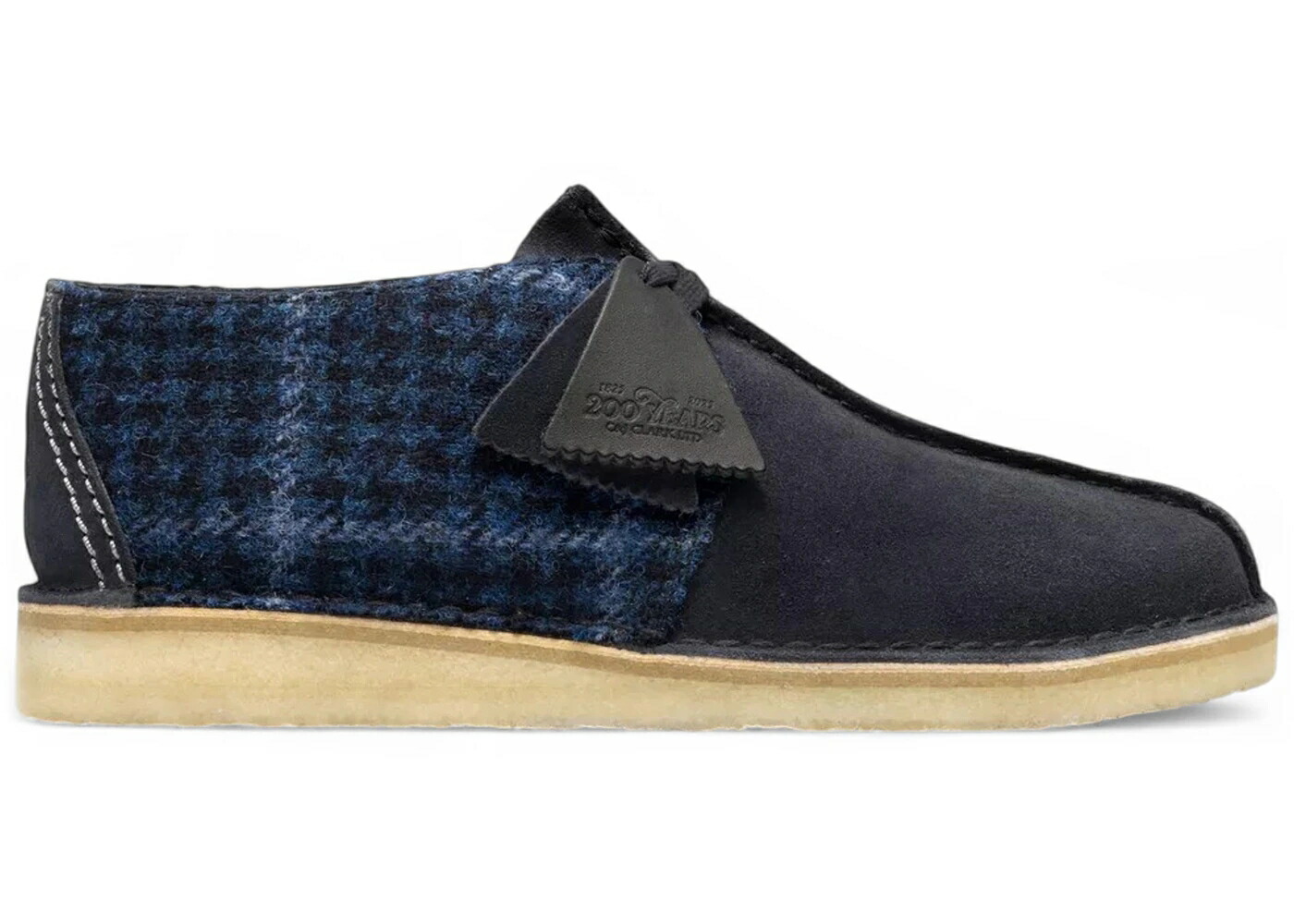 クラークス オリジナルス 紺色 ネイビー スニーカー メンズ CLARKS ORIGINALS DESERT TREK HARRIS TWEED NAVY / NAVY TWEED COMBINATION
