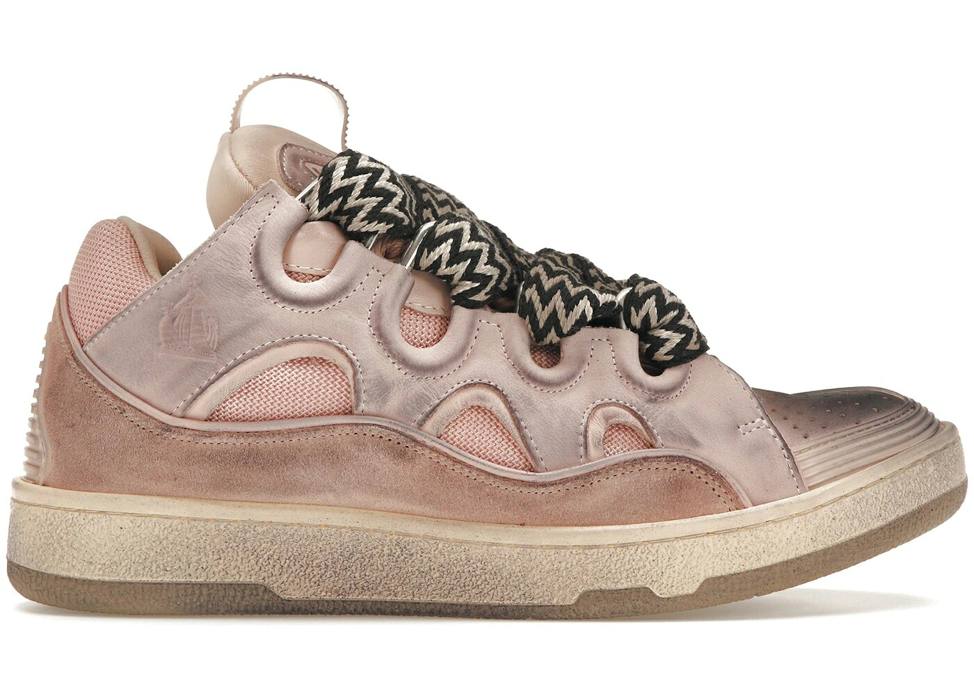 ランバン ビンテージ ヴィンテージ ピンク スニーカー メンズ LANVIN CURB SNEAKERS VINTAGE PINK /