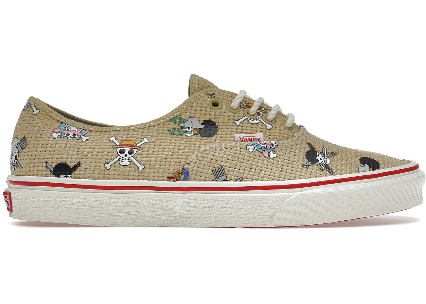 ヴァンズ バンズ オーセンティック ナミ 労働者の一団 自然的 スニーカー メンズ VANS AUTHENTIC ONE PIECE NAMI / STRAW HAT CREW NATURAL MULTI