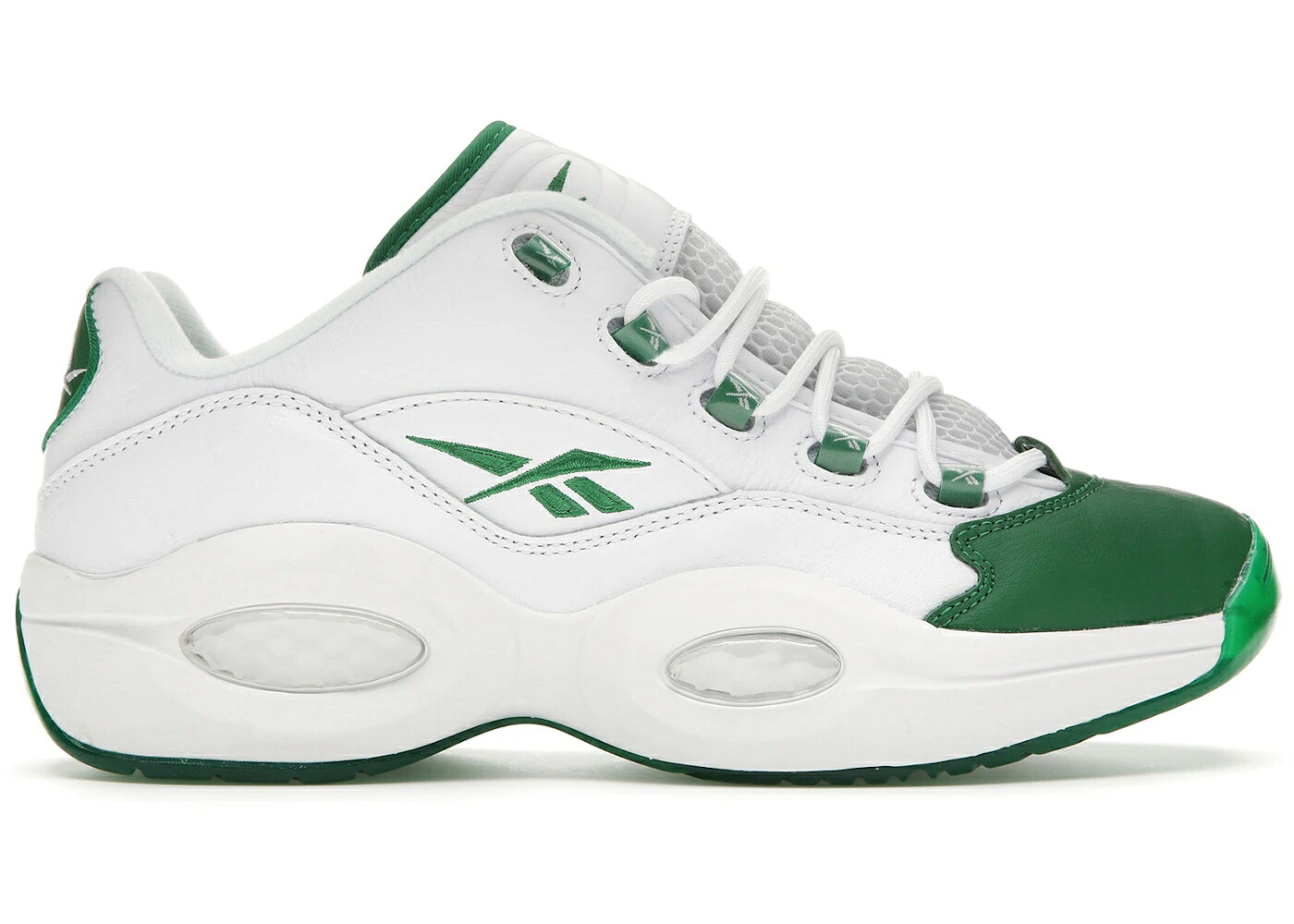リーボック クエスチョン 緑 グリーン 白色 ホワイト スニーカー メンズ REEBOK QUESTION LOW GREEN TOE / WHITE GREEN