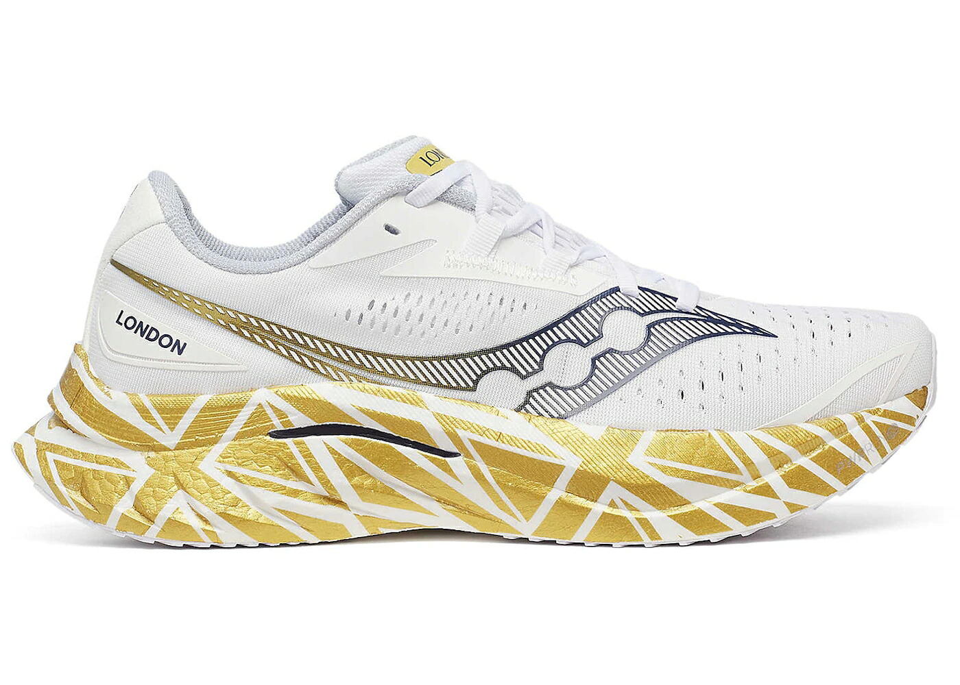 サッカニー 速力度 白いこと 白いこと ゴールド スニーカー メンズ SAUCONY ENDORPHIN SPEED 4 LONDON MARATHON / WHITE GOLD
