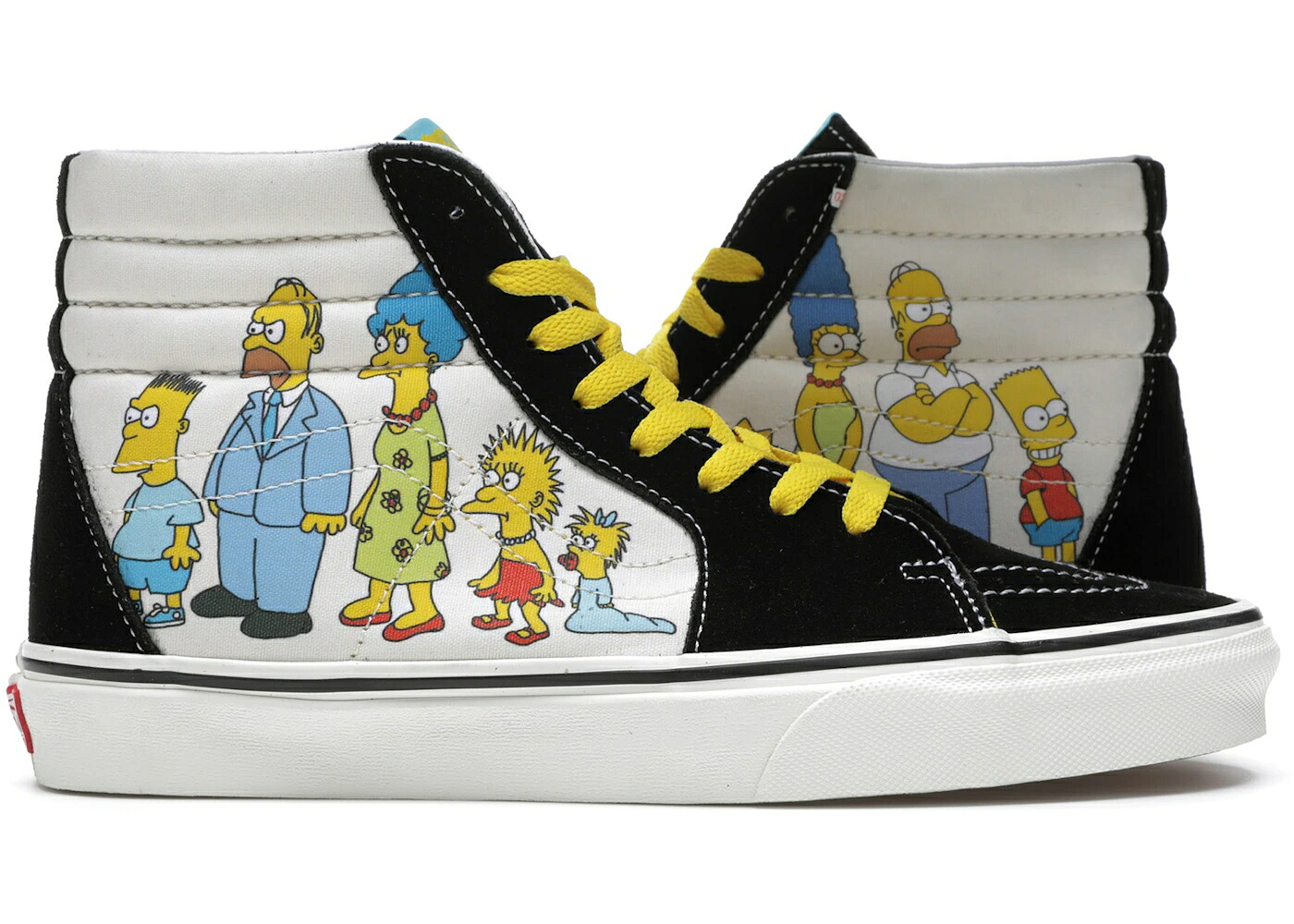 ヴァンズ バンズ 滑るご機嫌 黒いこと 黒いこと 白いこと 白いこと スニーカー メンズ VANS SK8-HI THE SIMPSONS FAMILY PORTRAIT / BLACK WHITE