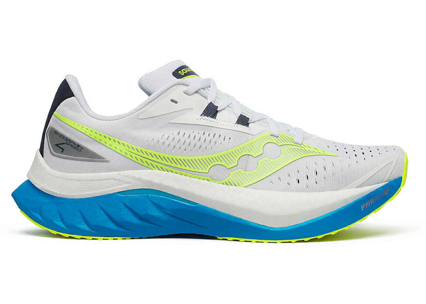 サッカニー スピード 白色 ホワイト スニーカー メンズ SAUCONY ENDORPHIN SPEED 4 WHITE VIZIBLUE / WHITE VIZIBLUE
