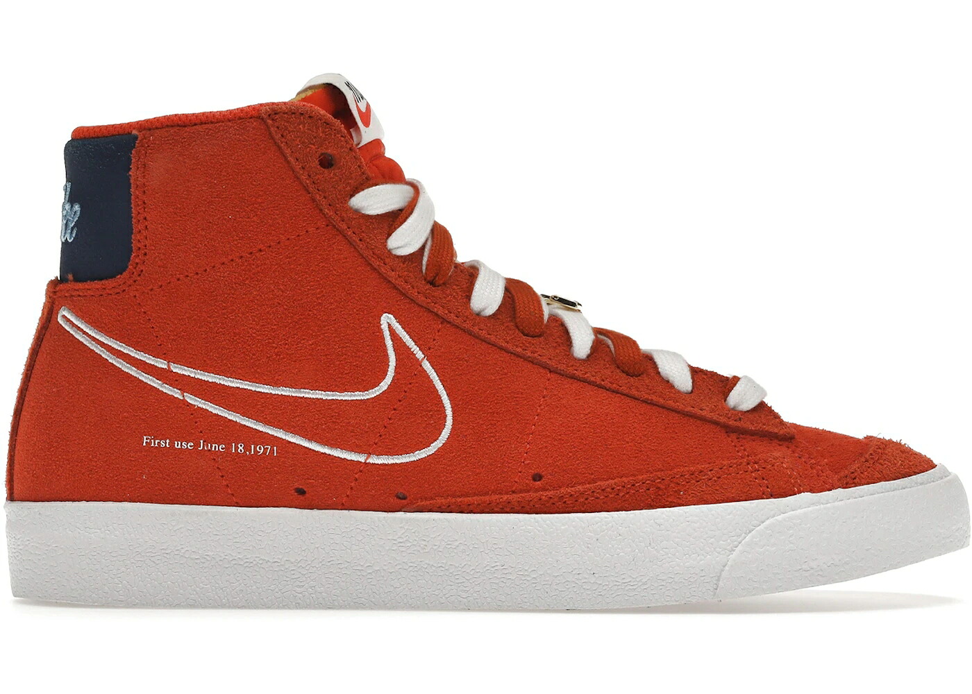 ナイキ ブレイザー ミッド 橙 オレンジ色 白いこと 白いこと ディープ 青碧 青色 スニーカー メンズ NIKE BLAZER MID 77 FIRST USE ORANGE / ORANGE WHITE DEEP ROYAL BLUE スニーカー-メンズ靴-靴