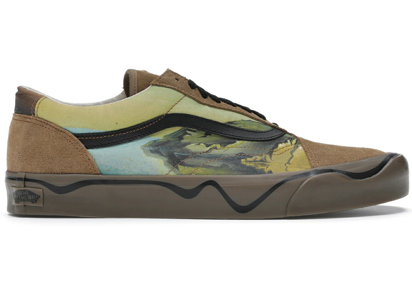 ヴァンズ バンズ 茶色 ブラウン 黒色 ブラック オールドスクール スニーカー メンズ VANS OLD SKOOL MOMA SALVADOR DALI / BROWN BLACK