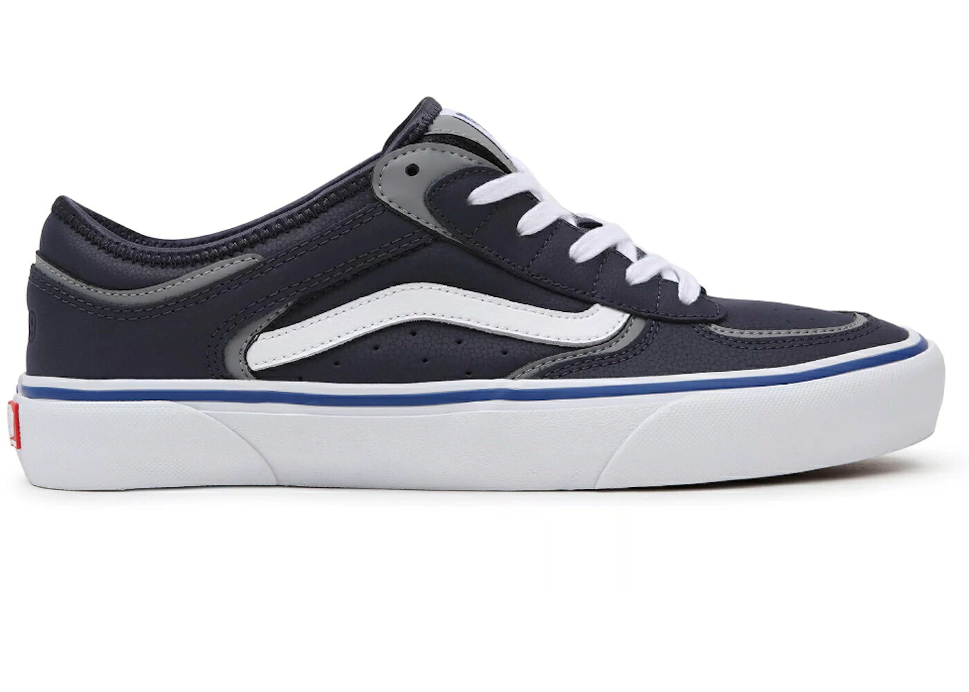 ヴァンズ バンズ スケート 紺色 ネイビー 白色 ホワイト スニーカー メンズ VANS SKATE ROWLEY NAVY WHITE / NAVY WHITE