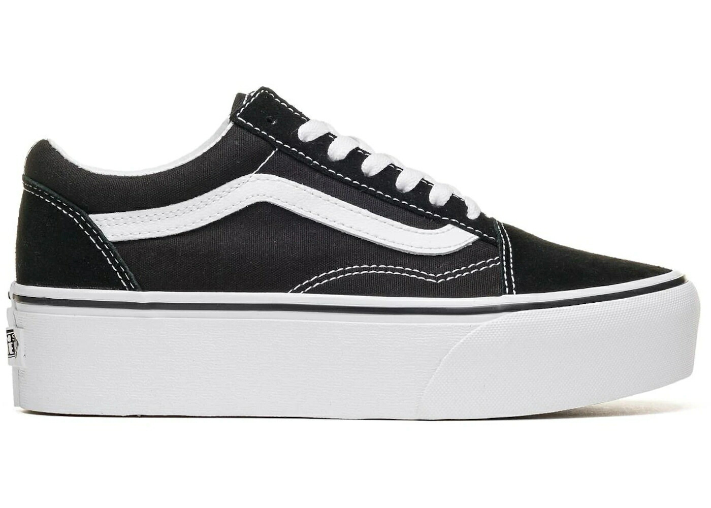 ヴァンズ バンズ 黒いこと 黒いこと 白いこと 白いこと 年寄りの学院 スニーカー メンズ VANS OLD SKOOL STACKFORM BLACK WHITE / BLACK WHITE