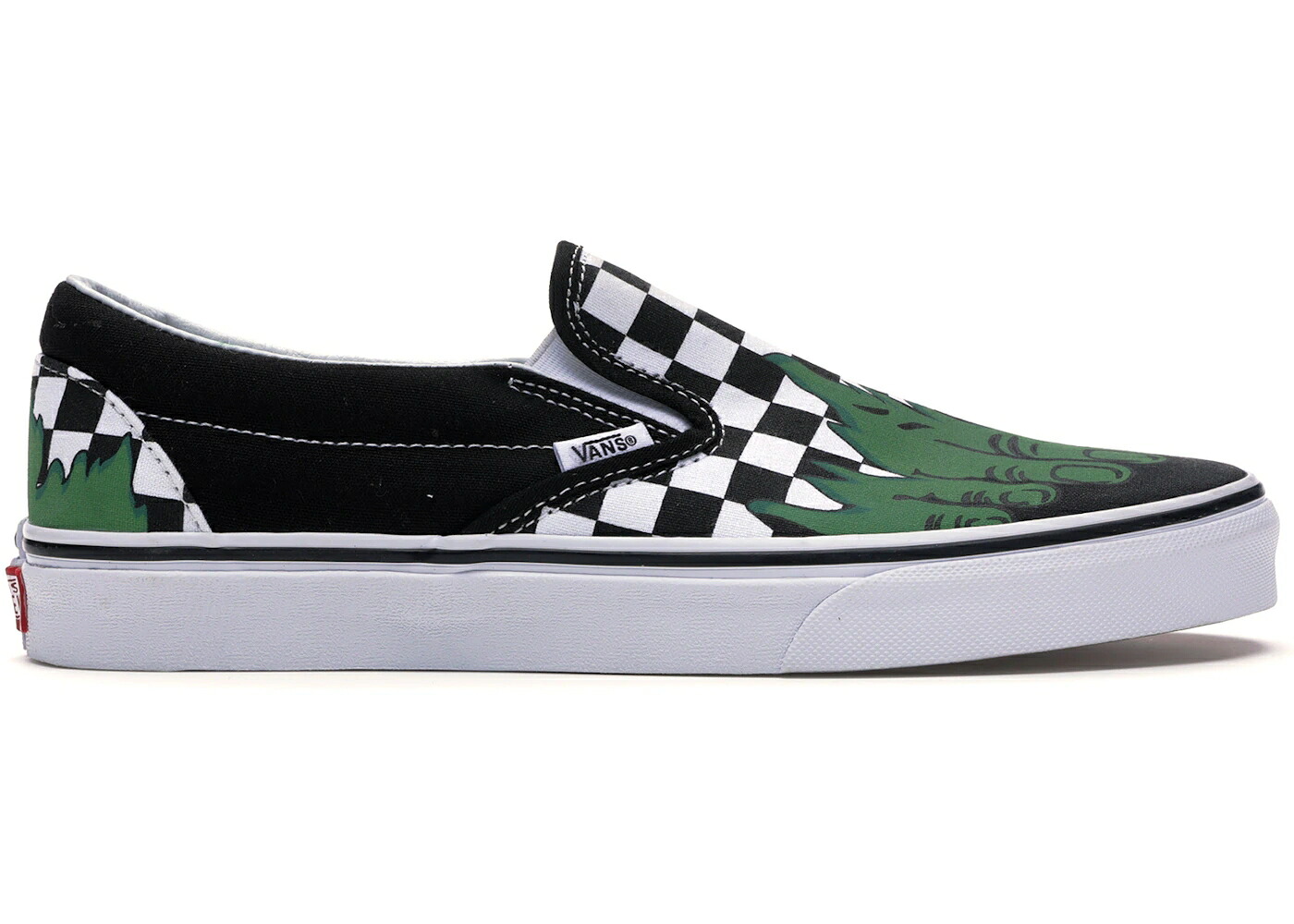 ヴァンズ バンズ スリッポン スニーカー メンズ VANS SLIP-ON MARVEL HULK / CHECKERBOARD