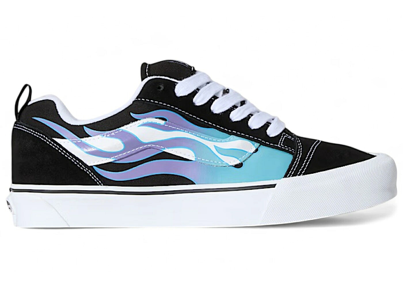 ヴァンズ バンズ 黒いこと 黒いこと 青味 青み スニーカー メンズ VANS KNU SKOOL BLACK BLUE FLAME / BLACK BLUE FLAME