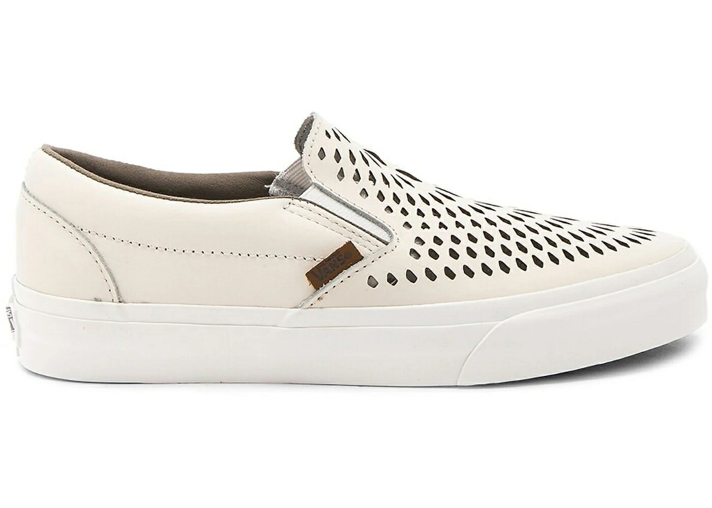 ヴァンズ バンズ クラシック スリッポン レザー スニーカー メンズ VANS CLASSIC SLIP-ON DX TURTLEDOVE HAVANA PERFORATED LEATHER /