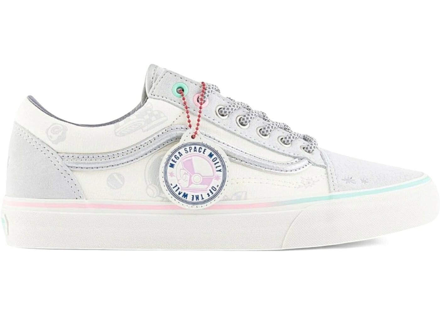 ヴァンズ バンズ 白いこと 白いこと 年寄りの学院 スニーカー メンズ VANS OLD SKOOL POP MART SPACE MOLLY REFLECTIVE MARSHMALLOW / REFLECTIVE MARSHMALLOW WHITE
