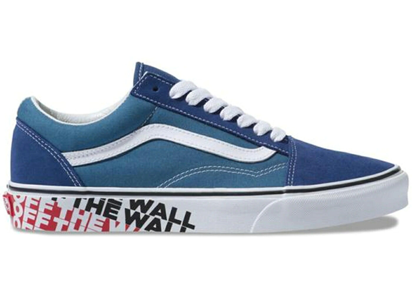 ヴァンズ バンズ 紺色 ネイビー 白色 ホワイト オールドスクール スニーカー メンズ VANS OLD SKOOL OFF THE WALL SIDEWALL TRUE NAVY / TRUE NAVY WHITE｜スニケス
