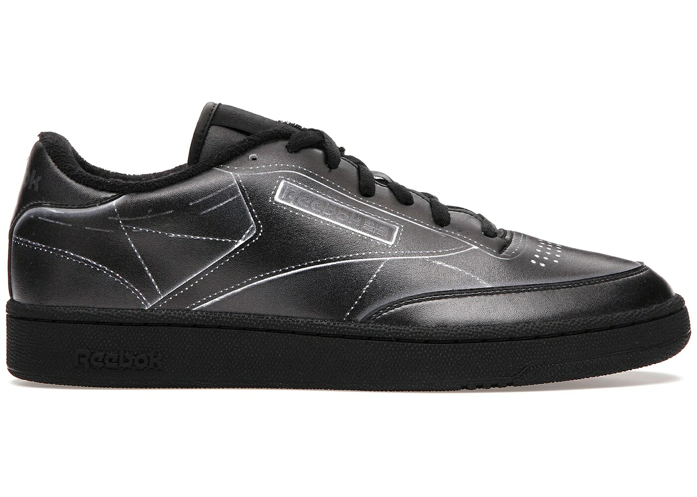 リーボック 野球クラブ 黒いこと 黒いこと スニーカー メンズ REEBOK CLUB C MAISON MARGIELA BLACK / BLACK BLACK BLACK