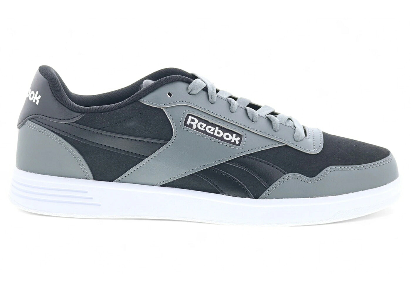 リーボック コート 黒色 ブラック 灰色 グレー 白色 ホワイト スニーカー メンズ REEBOK COURT ADVANCE WASHED BLACK GREY / WHITE GREY 4 WASHED BLACK