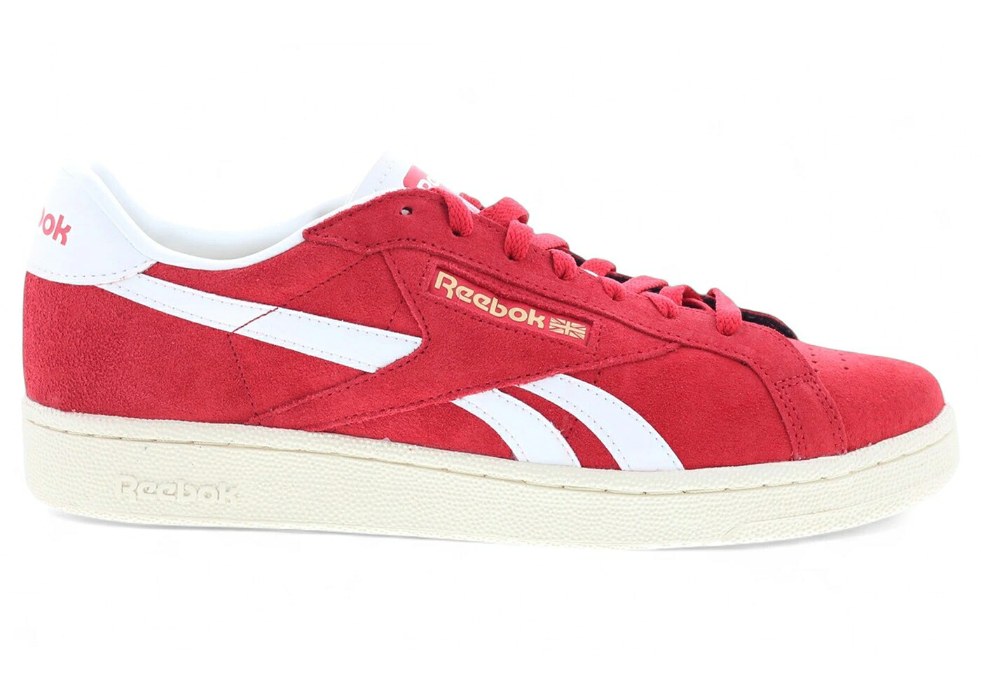 リーボック クラブ 赤 レッド 白色 ホワイト スニーカー メンズ REEBOK CLUB C GROUNDS UK VECTOR RED PAPER WHITE CHALK / VECTOR RED PAPER WHITE CHALK｜スニケス