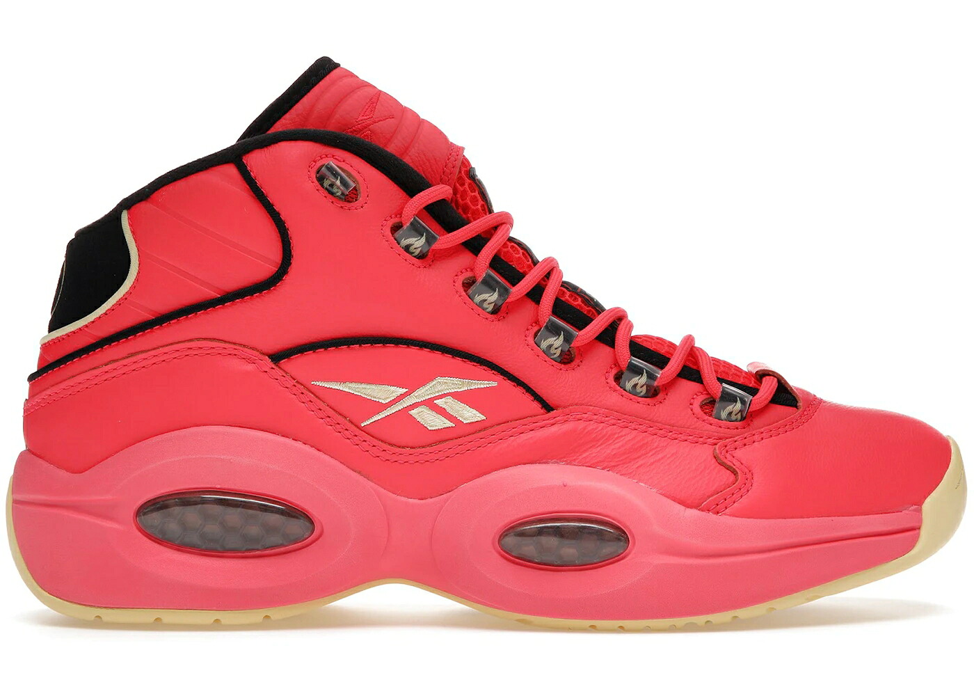 リーボック 問い合わせ ミッド 赤 赤いこと 黒いこと 黒いこと クエスチョンミッド スニーカー メンズ REEBOK QUESTION MID HOT ONES / RED BLACK GUM
