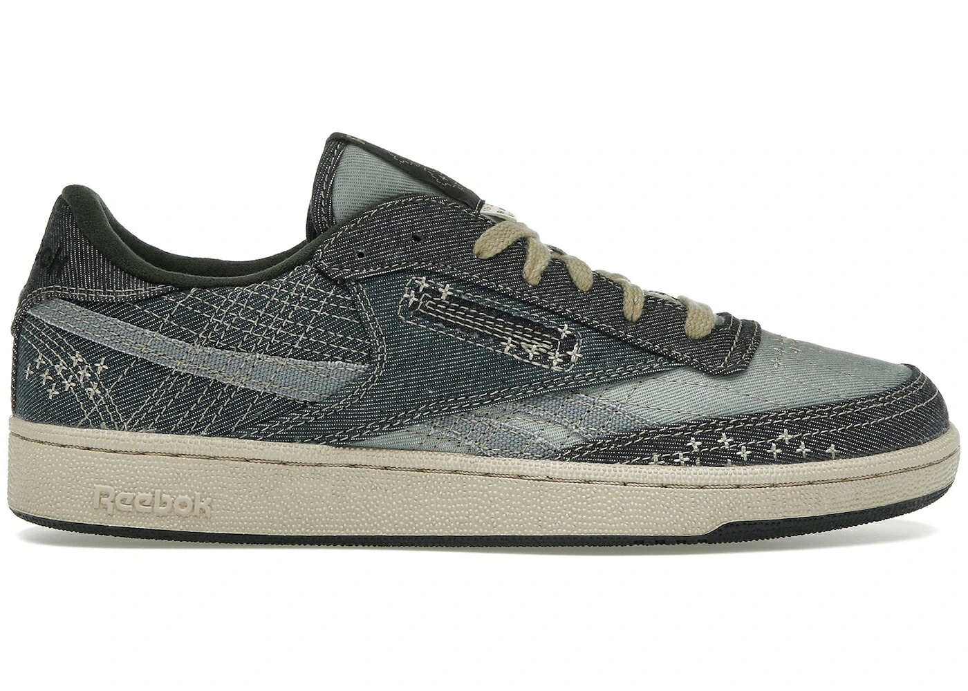リーボック 野球クラブ 青み 青色 薄墨色 薄墨色 スニーカー メンズ REEBOK CLUB C REVENGE OBSIDIAN SASHIKO / OBSIDIAN BLUE HILLS ASTRAL GREY