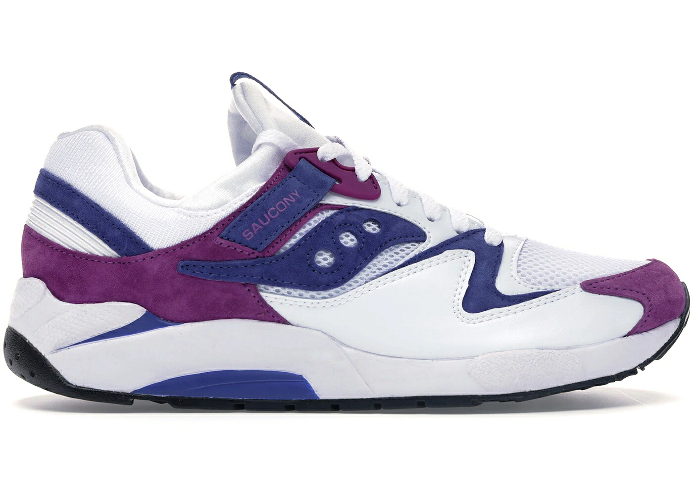 サッカニー 白いこと 白いこと 紫 パープル スニーカー メンズ SAUCONY GRID 9000 WHITE PURPLE / WHITE PURPLE