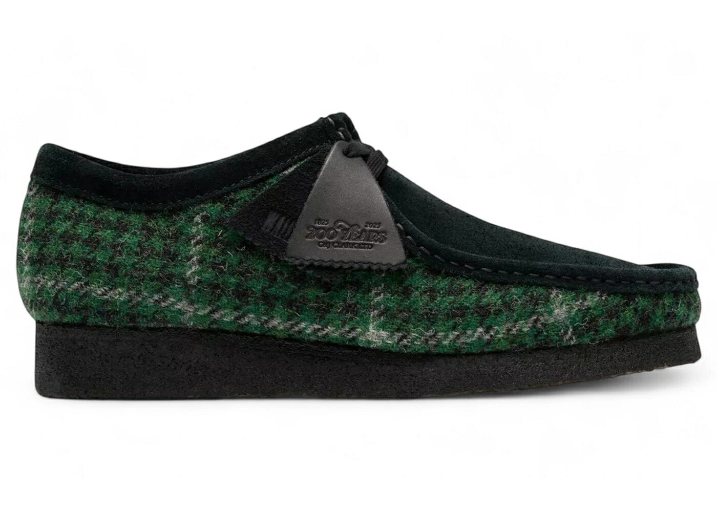 クラークス オリジナルス 緑 緑であること スニーカー メンズ CLARKS ORIGINALS WALLABEE HARRIS TWEED PACK GREEN / GREEN TWEED COMBINATION