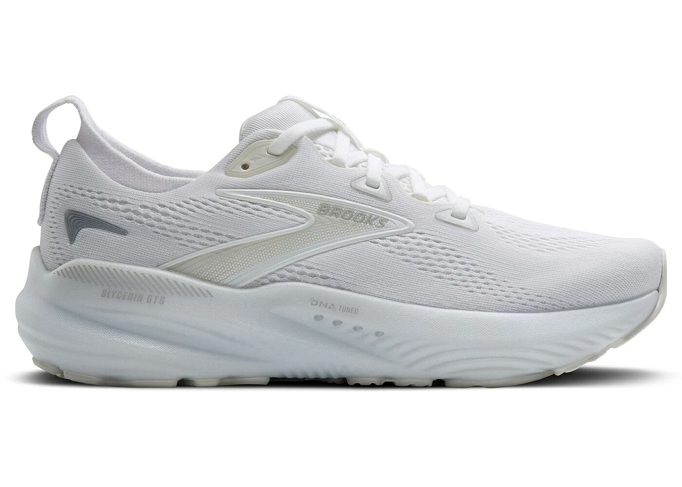 ブルックス 白色 ホワイト 灰色 グレー WOMEN'S スニーカー レディース BROOKS GLYCERIN GTS 22 WHITE GREY (WOMEN'S) / WHITE WHITE GREY｜スニケス