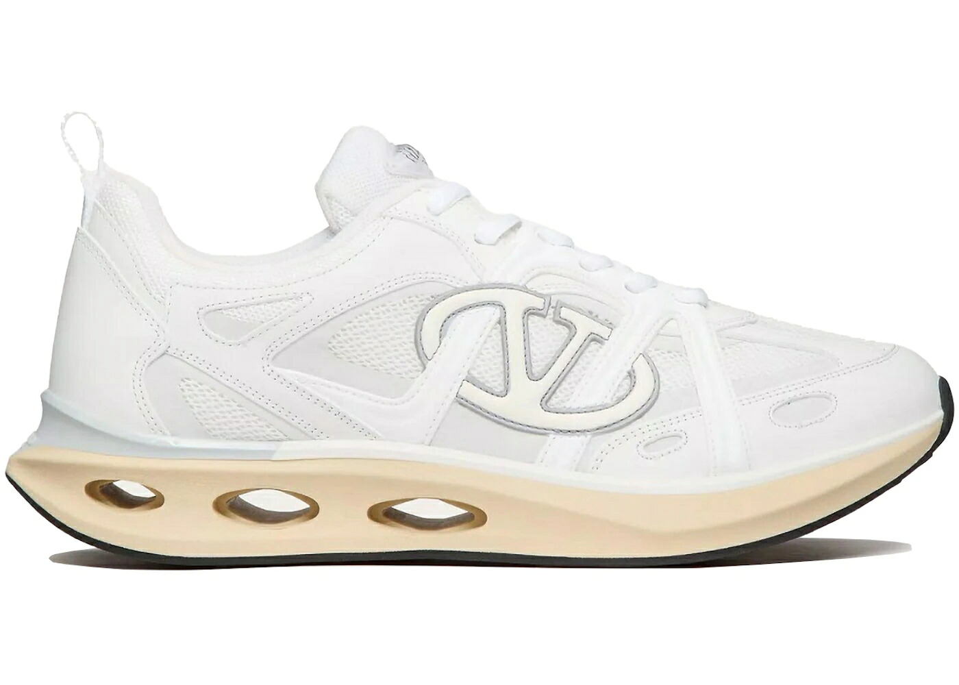 ヴァレンティノ ロゴ 靴 スニーカー 白色 ホワイト メンズ VALENTINO EASYJOG V LOGO SNEAKER WHITE /