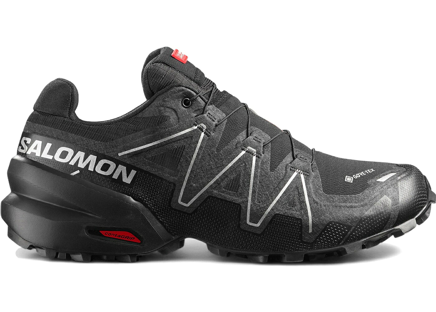 サロモン ゴアテックス 黒いこと 黒いこと しろがね色 しろがね色 スニーカー メンズ SALOMON SPEEDCROSS 6 GORE-TEX 20 YEARS / BLACK FOOTWEAR SILVER