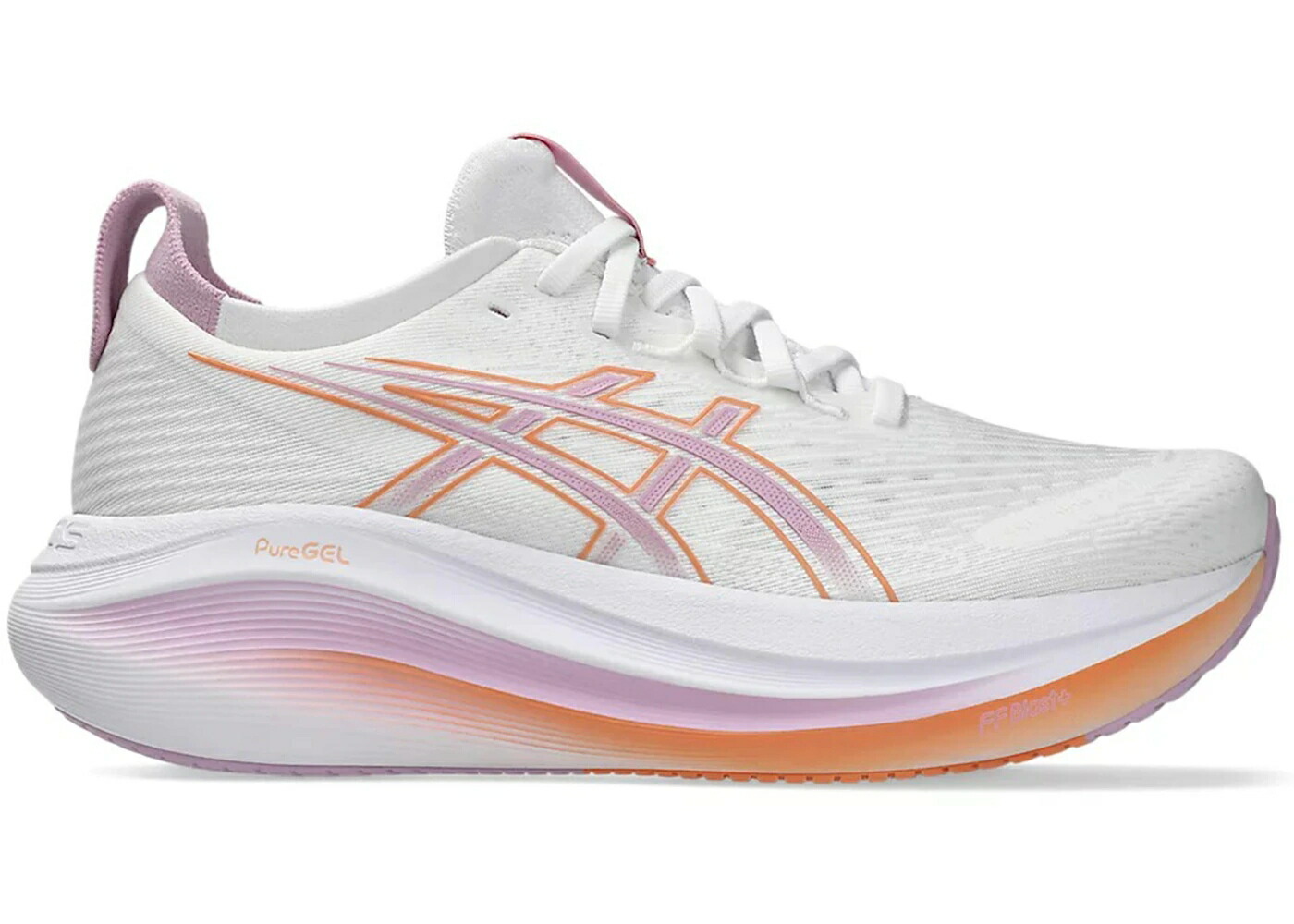 アシックス 白いこと 白いこと WOMEN\u0027S スニーカー レディース ASICS GEL-NIMBUS 27 WHITE LIGHT UBE (WOMEN\u0027S) / WHITE LIGHT UBE スニーカー-レディース靴-靴