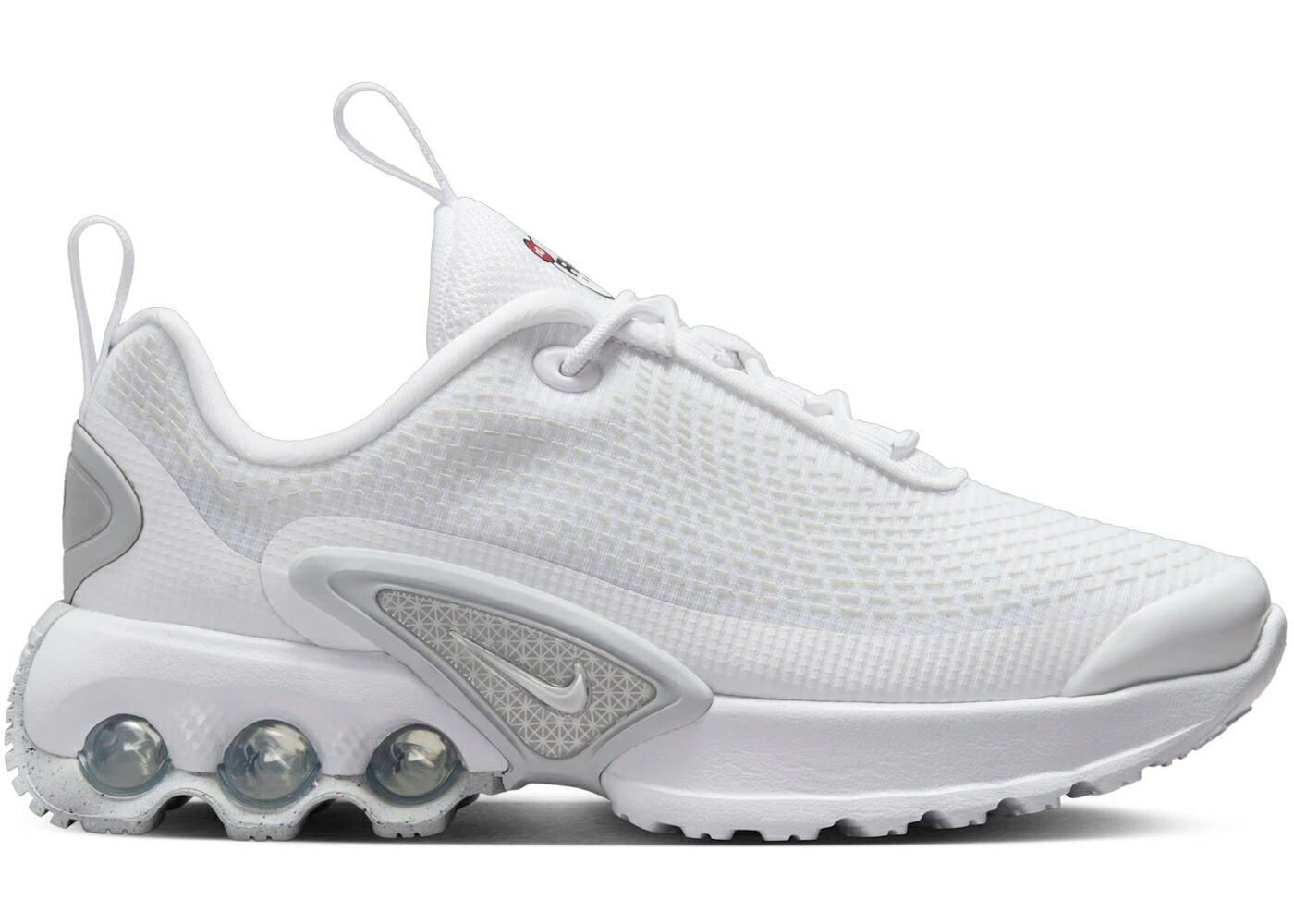 ナイキ マックス 白色 ホワイト 銀色 シルバー エアマックス ジュニア キッズ NIKE AIR MAX DN WHITE METALLIC SILVER (PS) / WHITE WHITE METALLIC SILVER ベビー マタニティ スニーカー