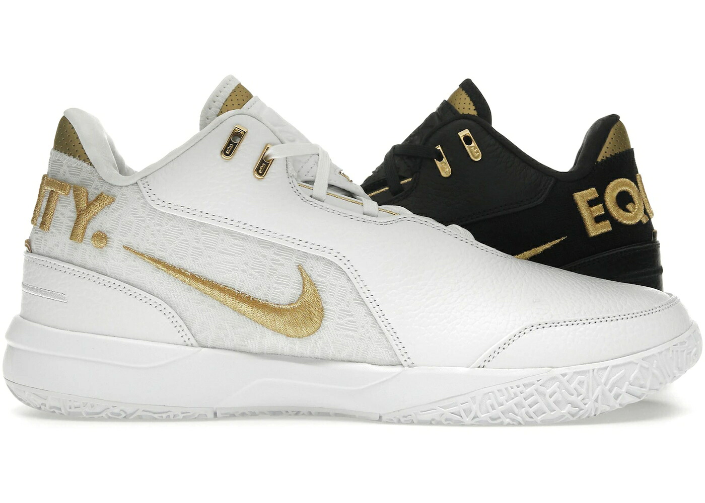 ナイキ ズーム レブロン 白色 ホワイト 黒色 ブラック ゴールド スニーカー メンズ NIKE ZOOM LEBRON NXXT GEN AMPD EQUITY / WHITE BLACK GOLD