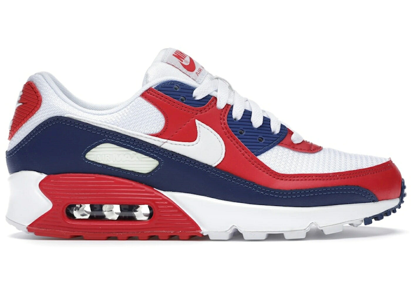 ナイキ マックス 白いこと 白いこと 赤 赤いこと エア湖マックス スニーカー メンズ NIKE AIR MAX 90 USA (2020) / WHITE RED ROYAL