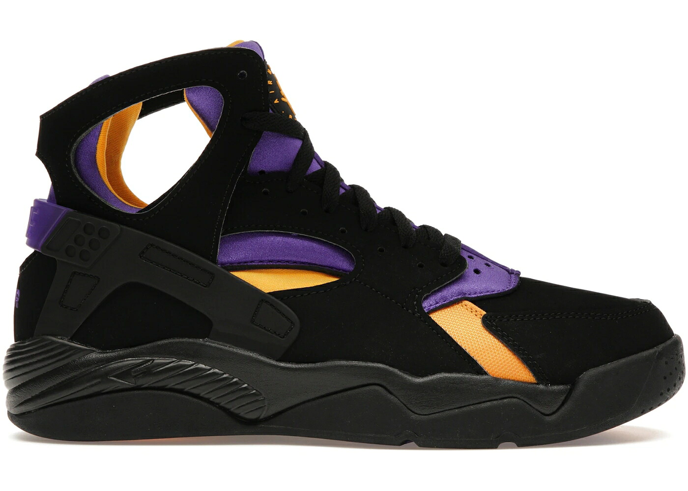 ナイキ 飛翔 ハラチ レイカーズ 黒いこと 黒いこと 紫 パープル スニーカー メンズ NIKE AIR FLIGHT HUARACHE LAKERS AWAY / BLACK VARSITY PURPLE DEL SOL