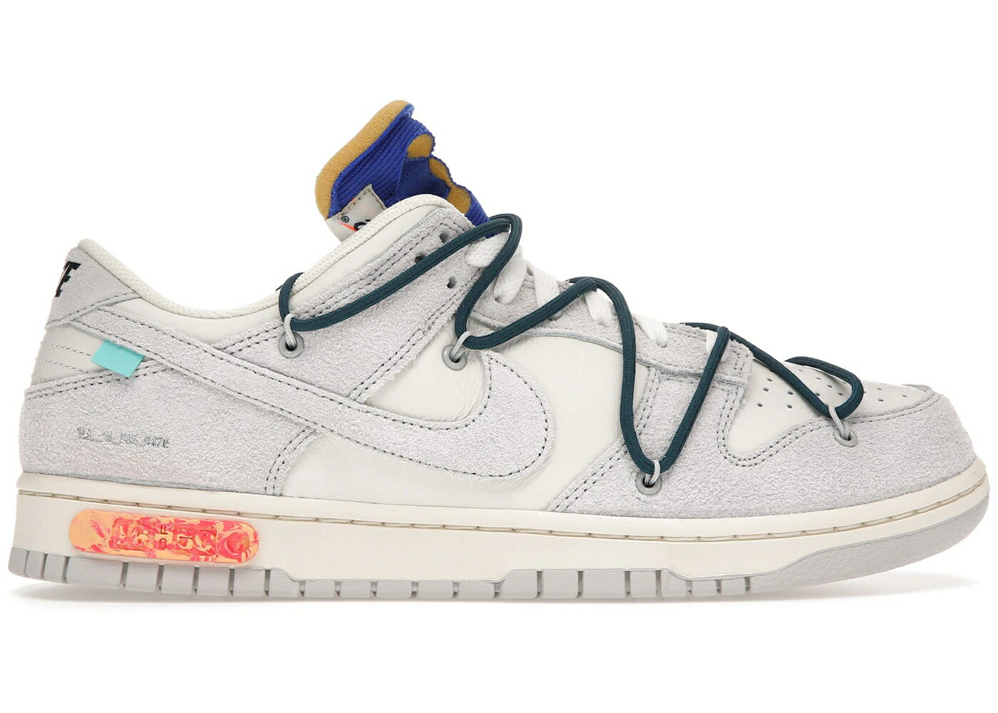 ナイキ ダンク オフホワイト 灰色 グレー ダンクロー スニーカー メンズ NIKE DUNK LOW OFF-WHITE LOT 16 / SAIL NEUTRAL GREY NIGHTSHADE