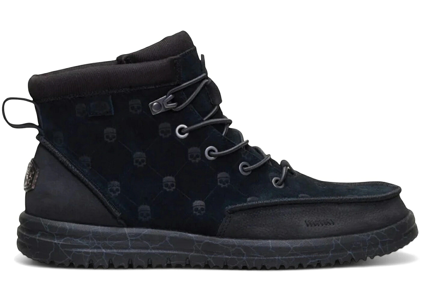 ヘイデュード スエードクロス スウェード 黒いこと 黒いこと スニーカー メンズ HEY DUDE HEY DUDE BRADLEY SUEDE JELLY ROLL BLACK OYSTER / BLACK BLACK OYSTER