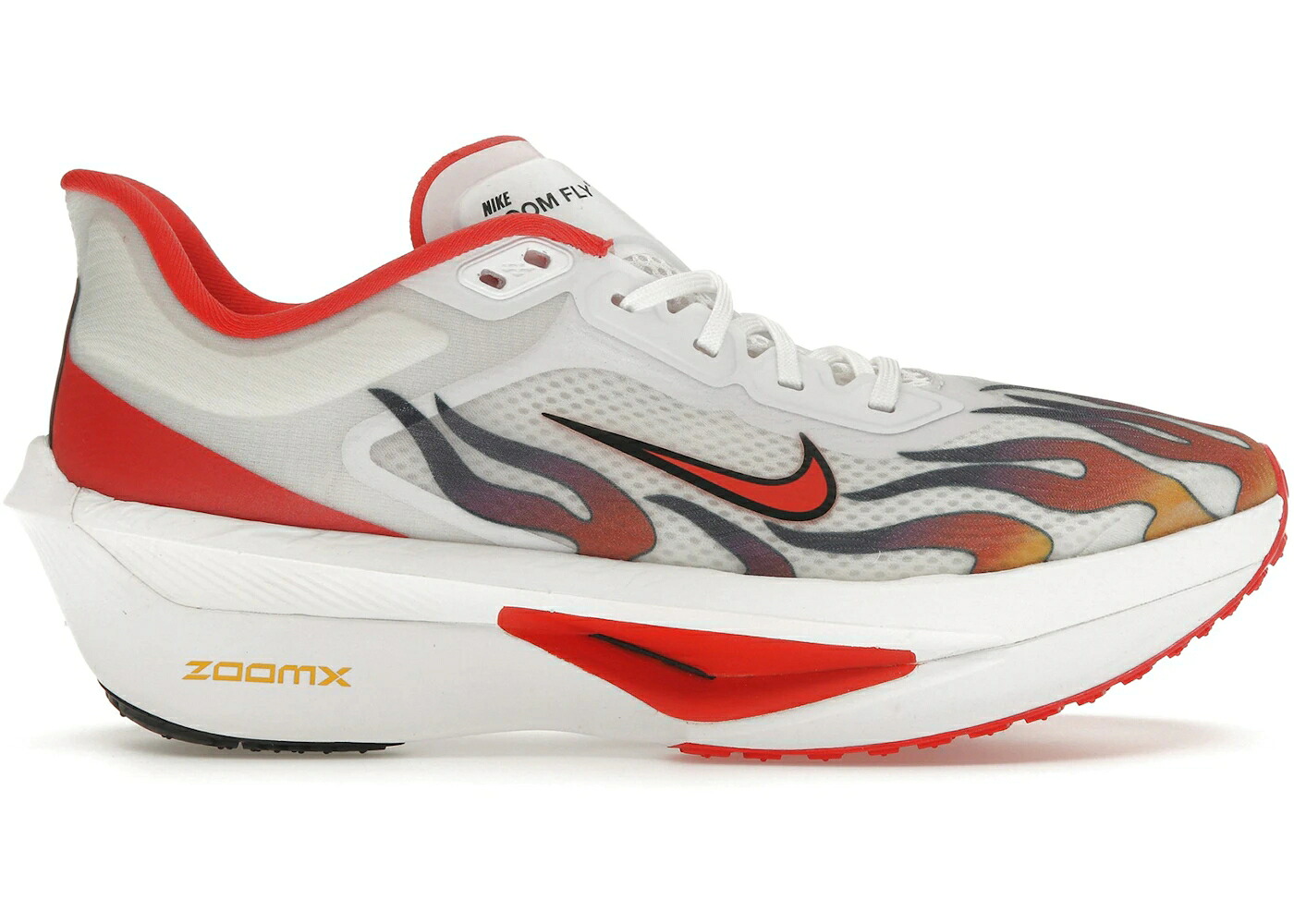 ナイキ ズーム 白色 ホワイト 赤 レッド 黒色 ブラック ズームフライ スニーカー メンズ NIKE ZOOM FLY 6 EKIDEN PACK / WHITE HABANERO RED BLACK