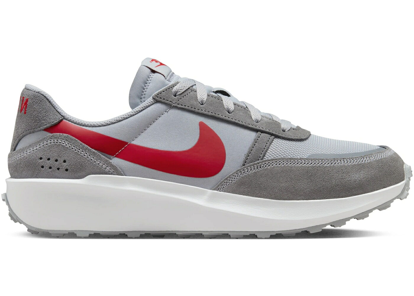 ナイキ ワッフル 灰色 グレー クール 白色 ホワイト 赤 レッド スニーカー メンズ NIKE WAFFLE NAV WOLF GREY COOL WHITE UNIVERSITY RED / WOLF GREY COOL GREY WHITE