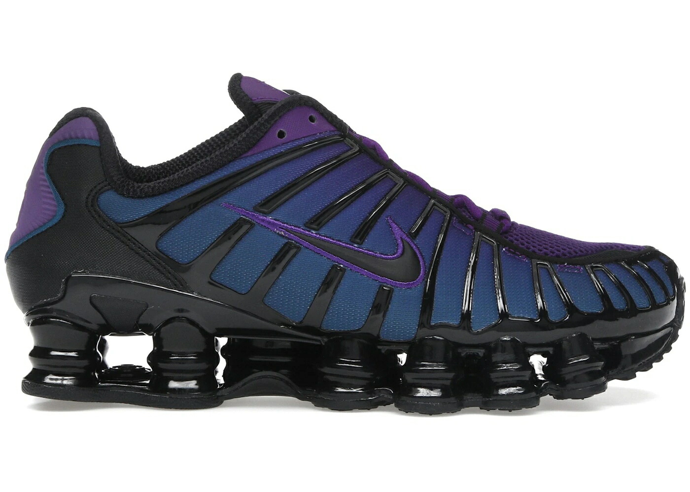 ナイキ ショックス 紫 パープル 青色 ブルー 黒色 ブラック スニーカー メンズ NIKE SHOX TL VOLTAGE PURPLE / VOLTAGE PURPLE BLUE FORCE BLACK