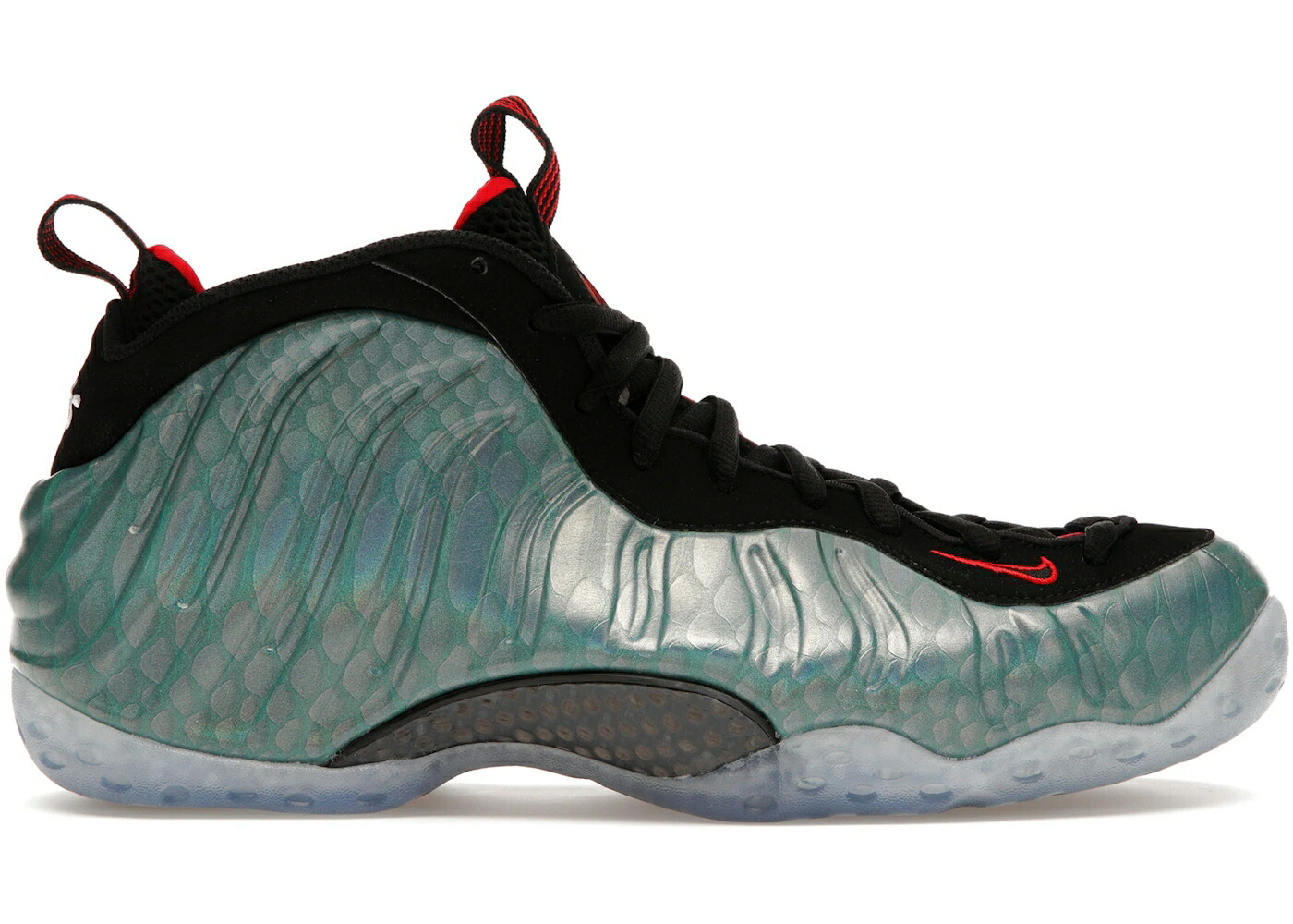 ナイキ フォームポジット 赤 赤いこと 黒いこと 黒いこと エアフォームポジットワン スニーカー メンズ NIKE AIR FOAMPOSITE ONE GONE FISHING / DARK EMERALD CHALLENGE RED BLACK