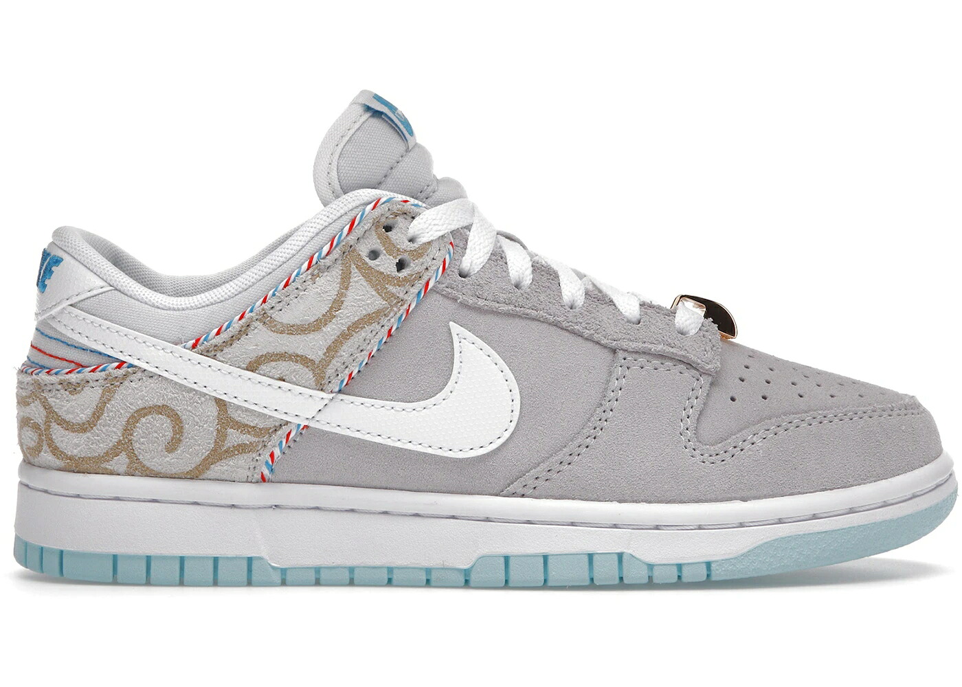 ナイキ ダンク 薄墨色 薄墨色 白いこと 白いこと ダンクロー スニーカー メンズ NIKE DUNK LOW SE BARBER SHOP GREY / GREY WHITE TEAL