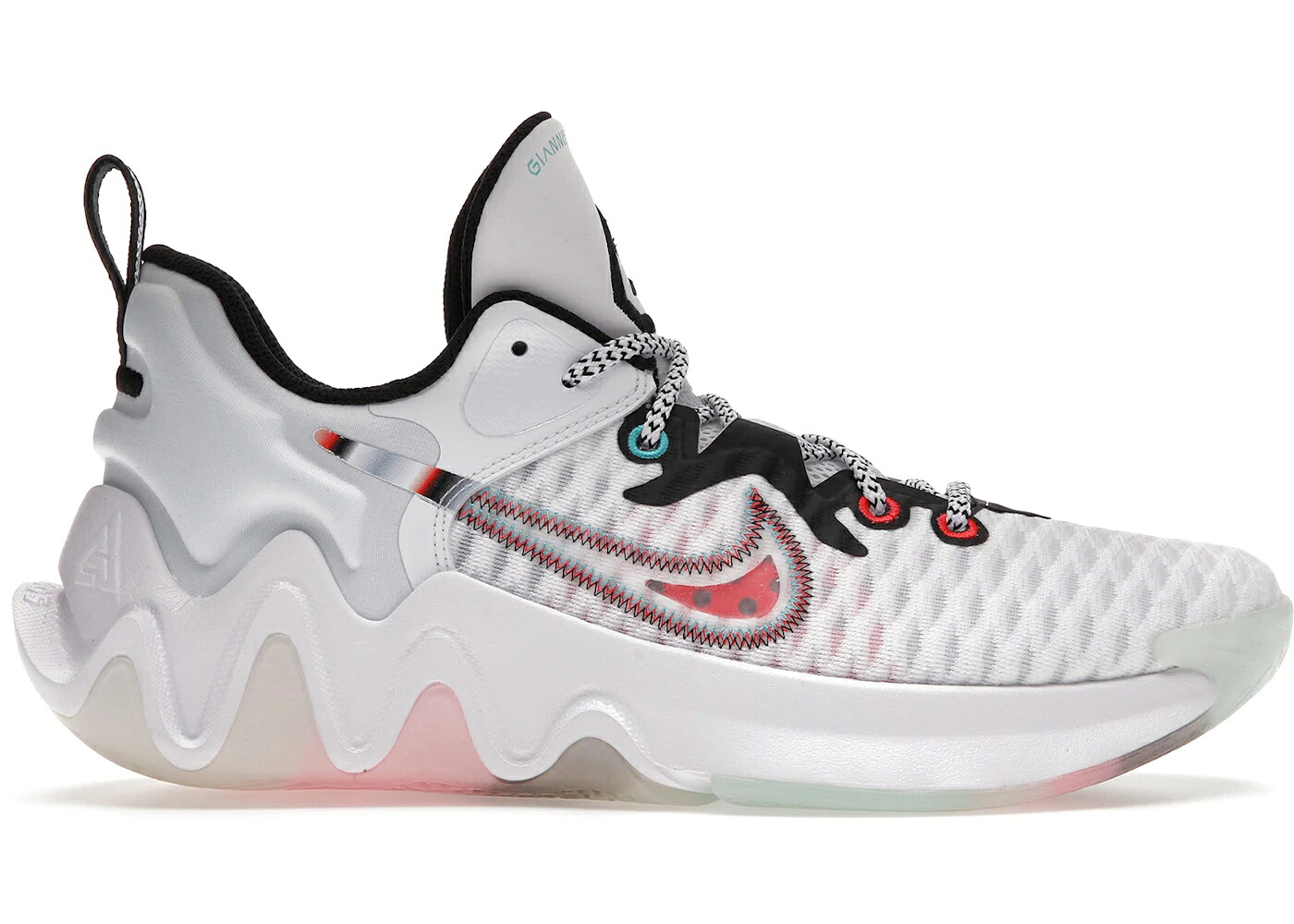 ナイキ 白いこと 白いこと 黒いこと 黒いこと スニーカー メンズ NIKE GIANNIS IMMORTALITY WHITE CLEAR / WHITE CLEAR BLACK