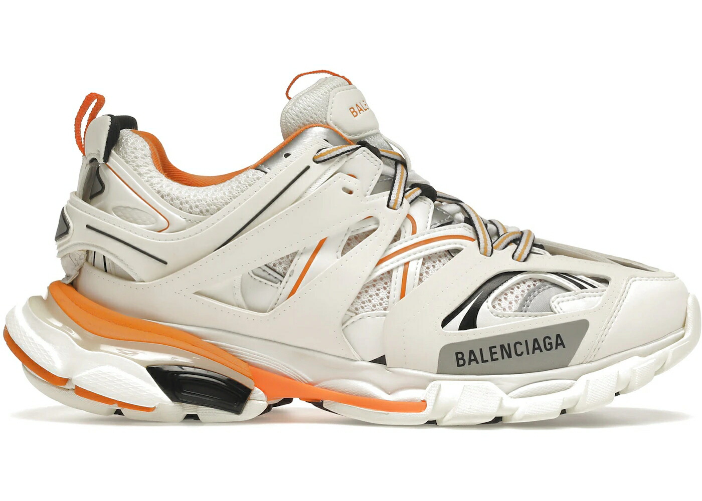 バレンシアガ 貨物自動車 白いこと 白いこと 橙 オレンジ色 スニーカー メンズ BALENCIAGA TRACK WHITE ORANGE / WHITE ORANGE