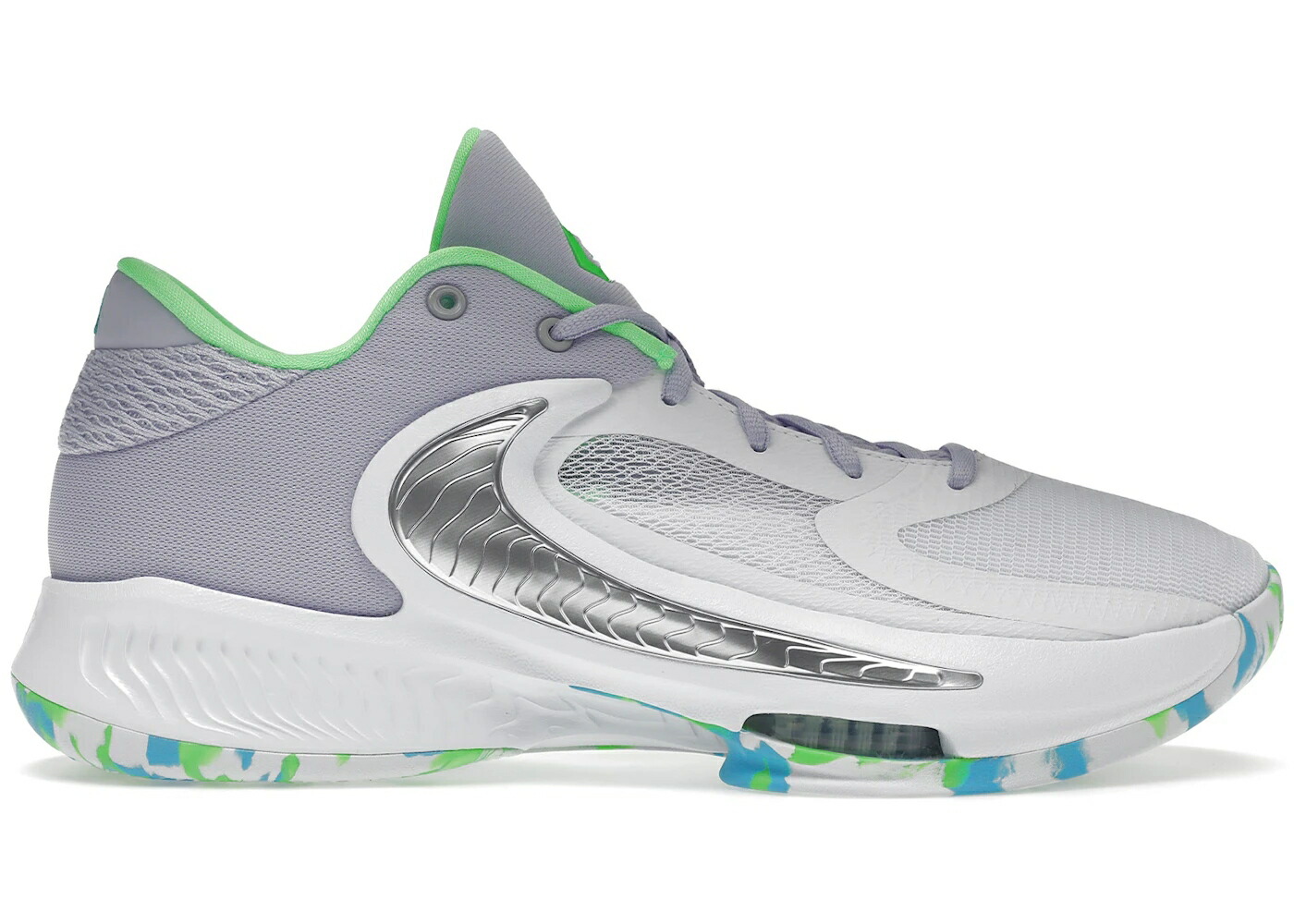 ナイキ ズーム 白色 ホワイト 黒色 ブラック スタジアム 緑 グリーン ズームフリーク スニーカー メンズ NIKE ZOOM FREAK 4 THE DECISION / WHITE BLACK STADIUM GREEN OXYGEN