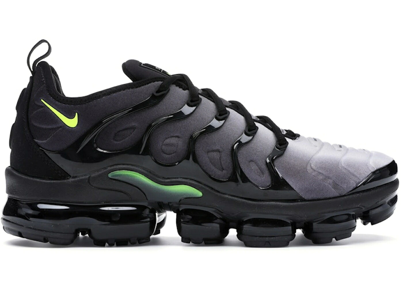 ナイキ 黒いこと 黒いこと 白いこと 白いこと エアヴェイパーマックス スニーカー メンズ NIKE AIR VAPORMAX PLUS BLACK VOLT / BLACK VOLT WHITE