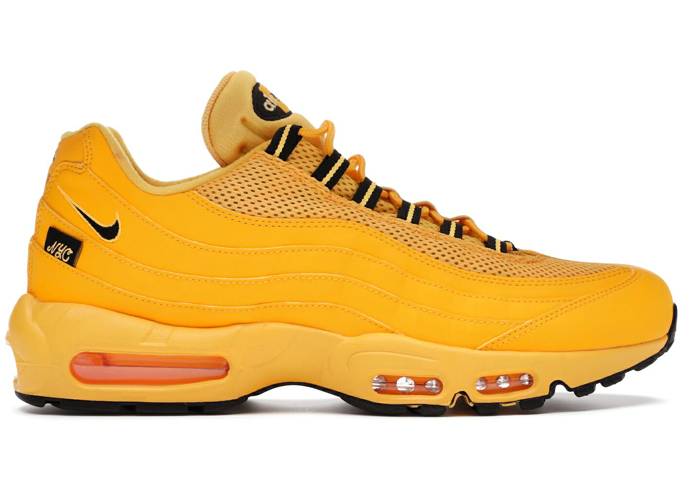 ナイキ マックス 黄色 イエロー 黒色 ブラック エアマックス スニーカー メンズ NIKE AIR MAX 95 NYC TAXI / YELLOW YELLOW BLACK
