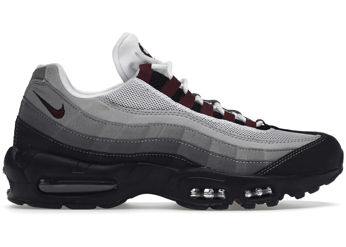 ナイキ マックス 黒いこと 黒いこと パール 薄墨色 薄墨色 エア湖マックス スニーカー メンズ NIKE AIR MAX 95 DARK BEETROOT / BLACK DARK BEETROOT PEARL GREY