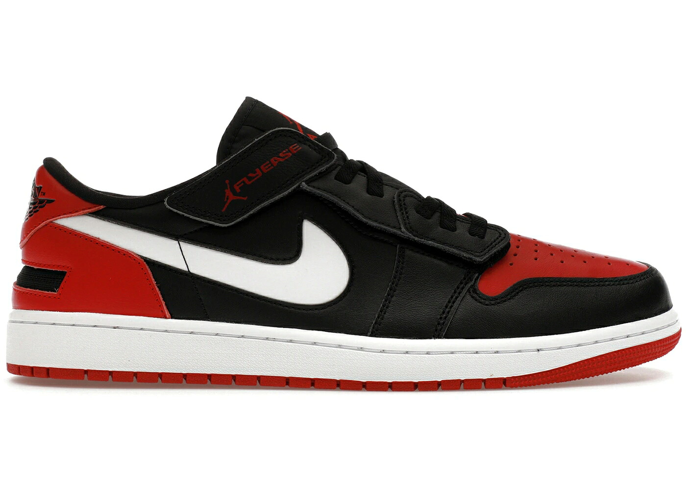 ナイキ ジョーダン 黒色 ブラック 白色 ホワイト 赤 レッド スニーカー メンズ JORDAN 1 LOW FLYEASE BLACK WHITE GYM RED / BLACK WHITE GYM RED