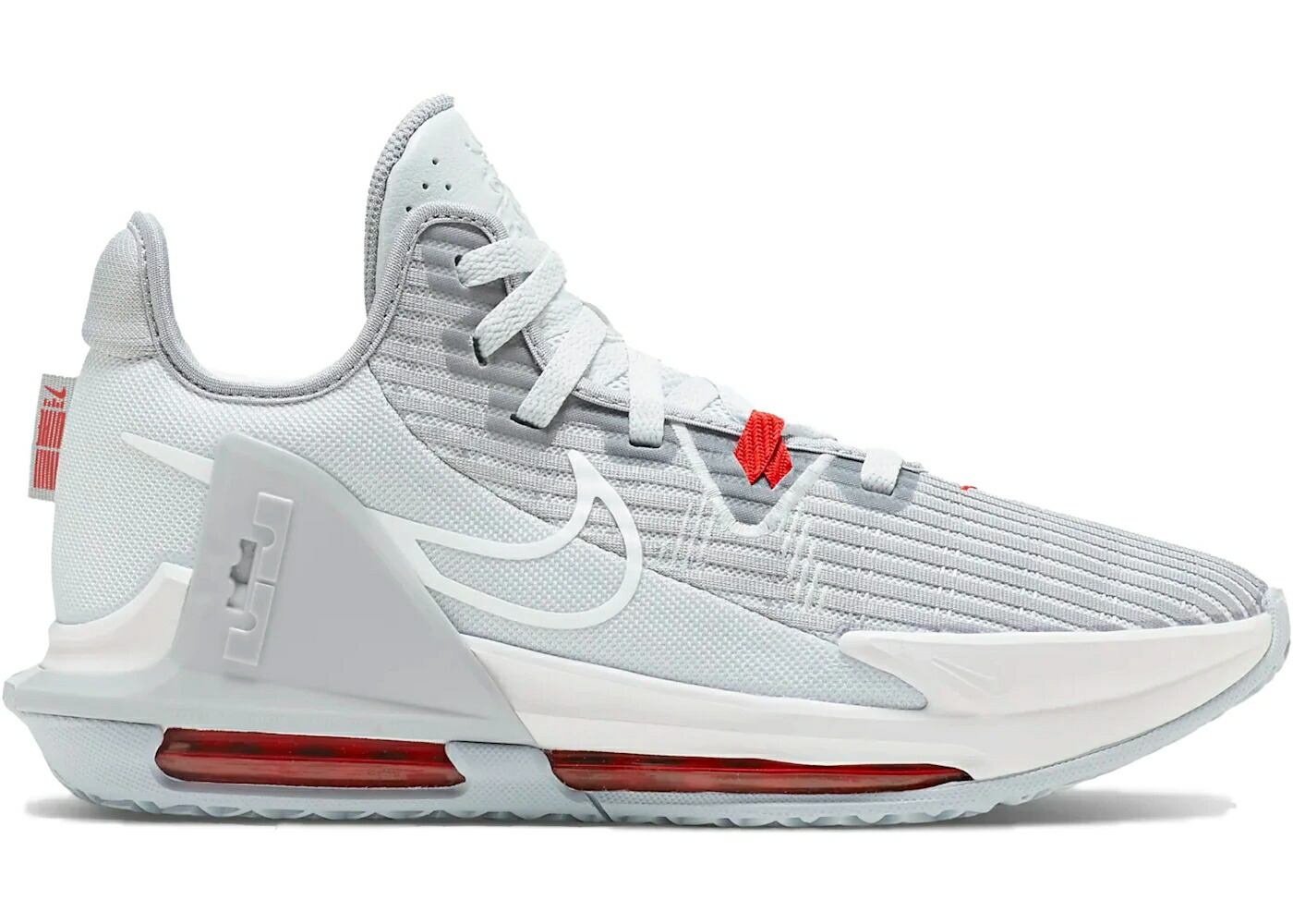 ナイキ レブロン プラチナム 赤 レッド 白色 ホワイト ウィットネス スニーカー メンズ NIKE LEBRON WITNESS 6 PLATINUM / PLATINUM UNIVERSITY RED WHITE